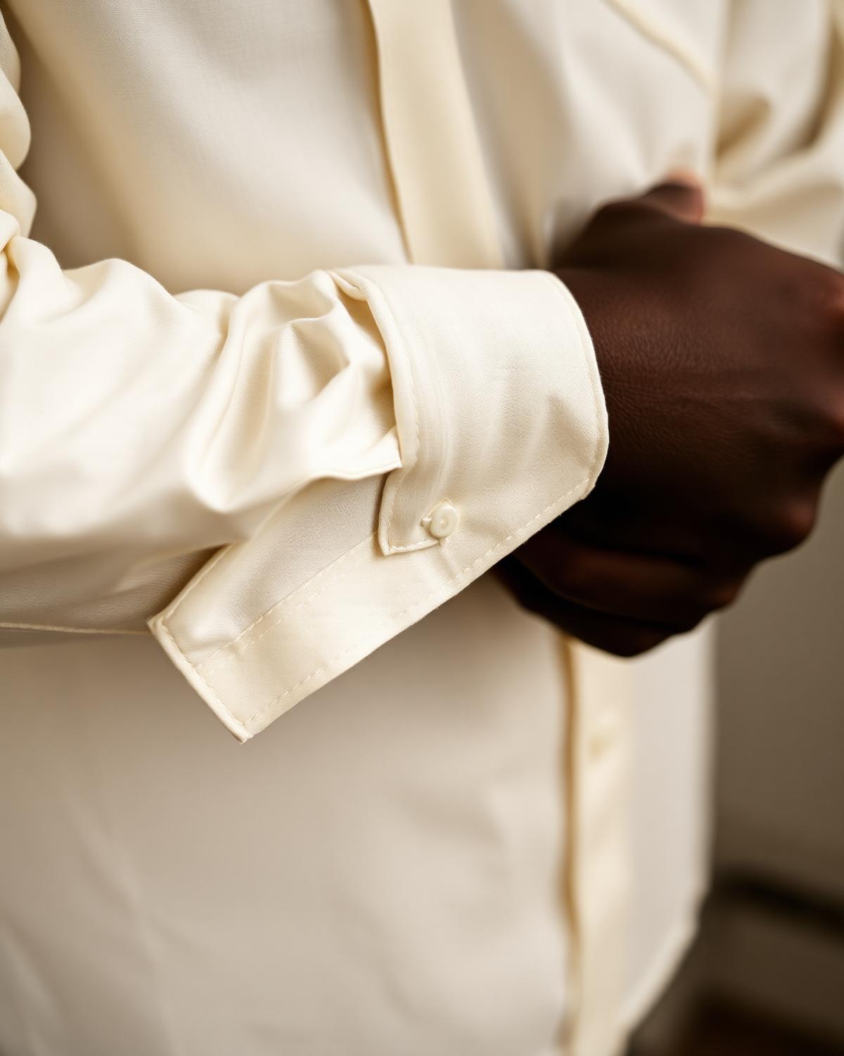 Detail of linen cuff